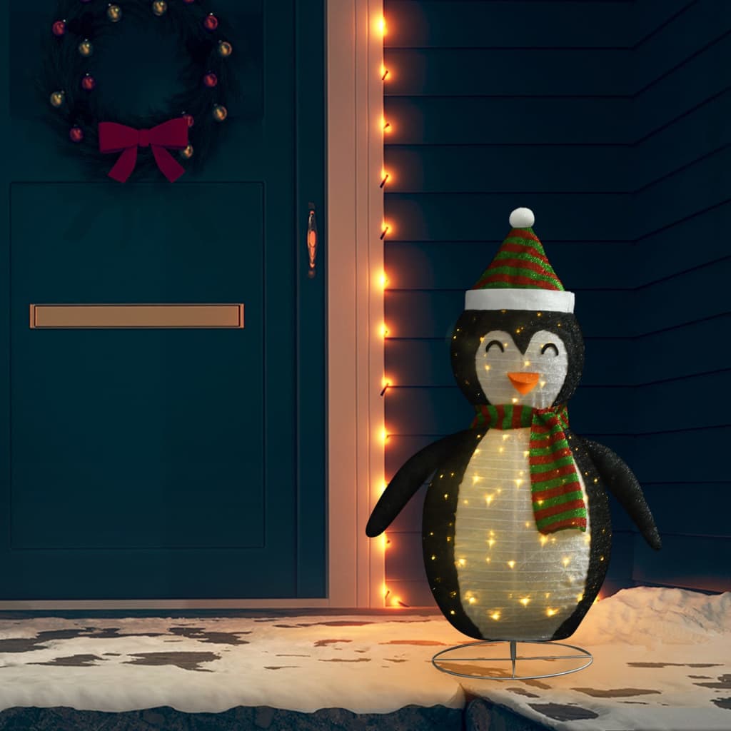 Vidaxl Christmas penguin Decorative LED 120 cm Luxury fabric