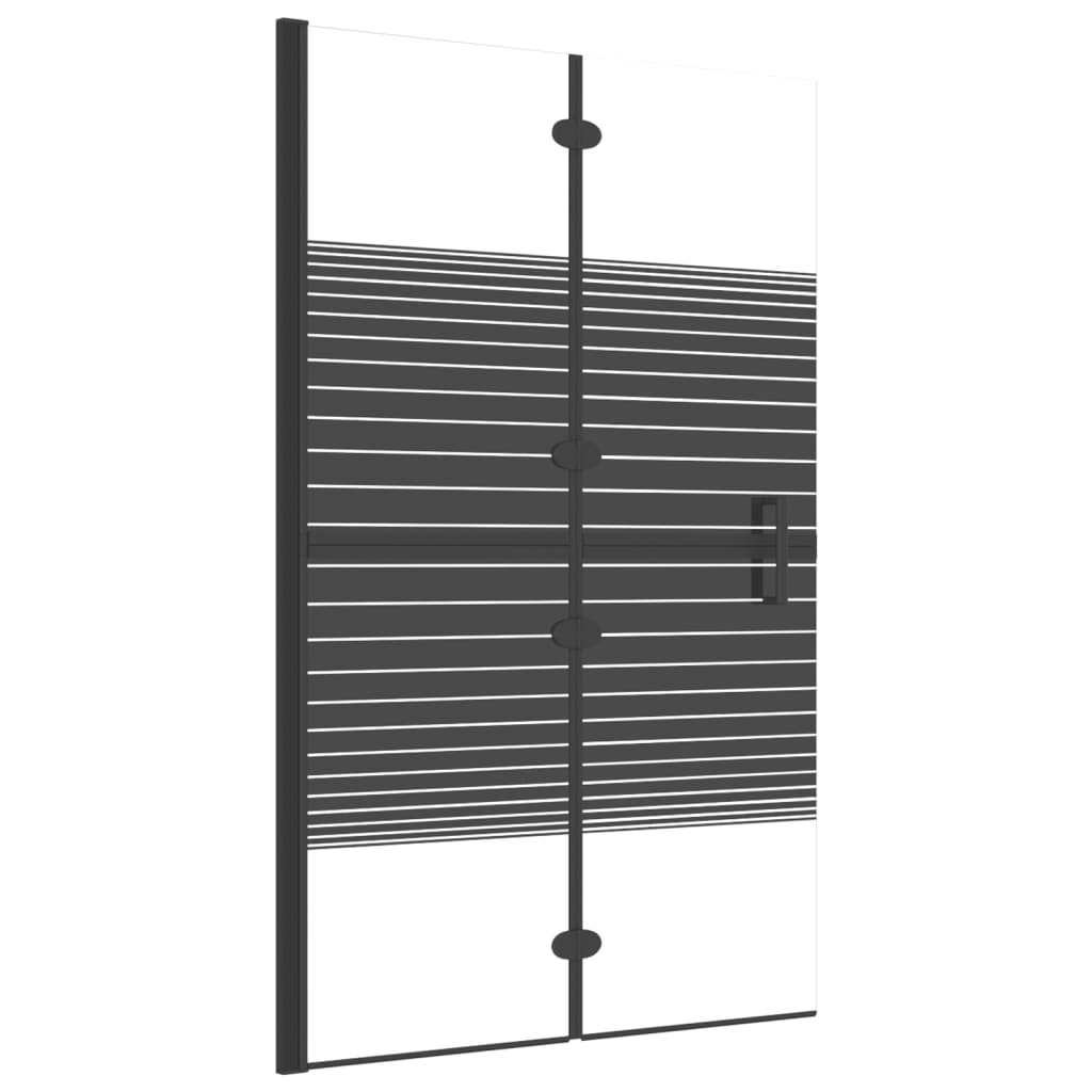 Bidaxl duschkabeln Collapsible 80x140 cm svart