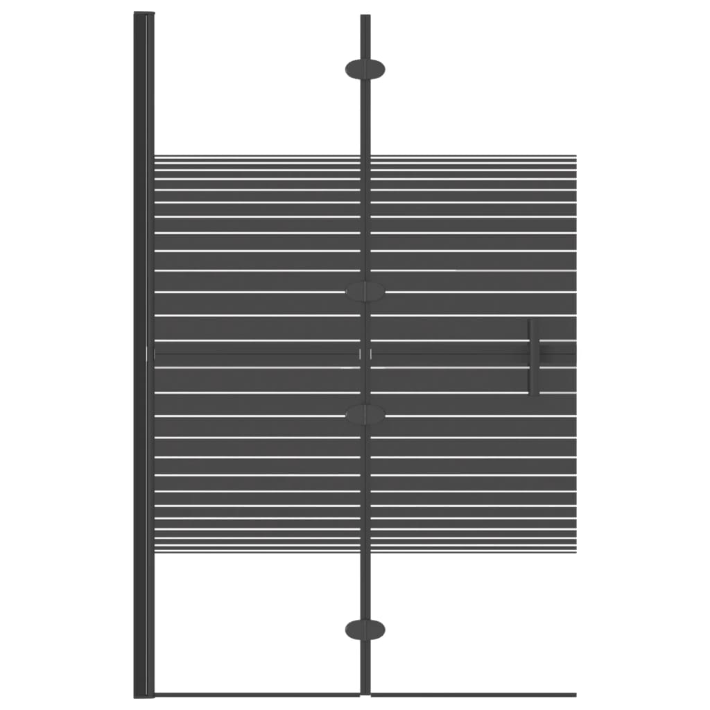 Bidaxl duschkabeln Collapsible 80x140 cm svart