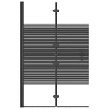 Bidaxl duschkabeln Collapsible 80x140 cm svart