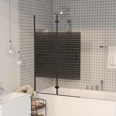 Vidaxl douchewand inklapbaar 80x140 cm zwart