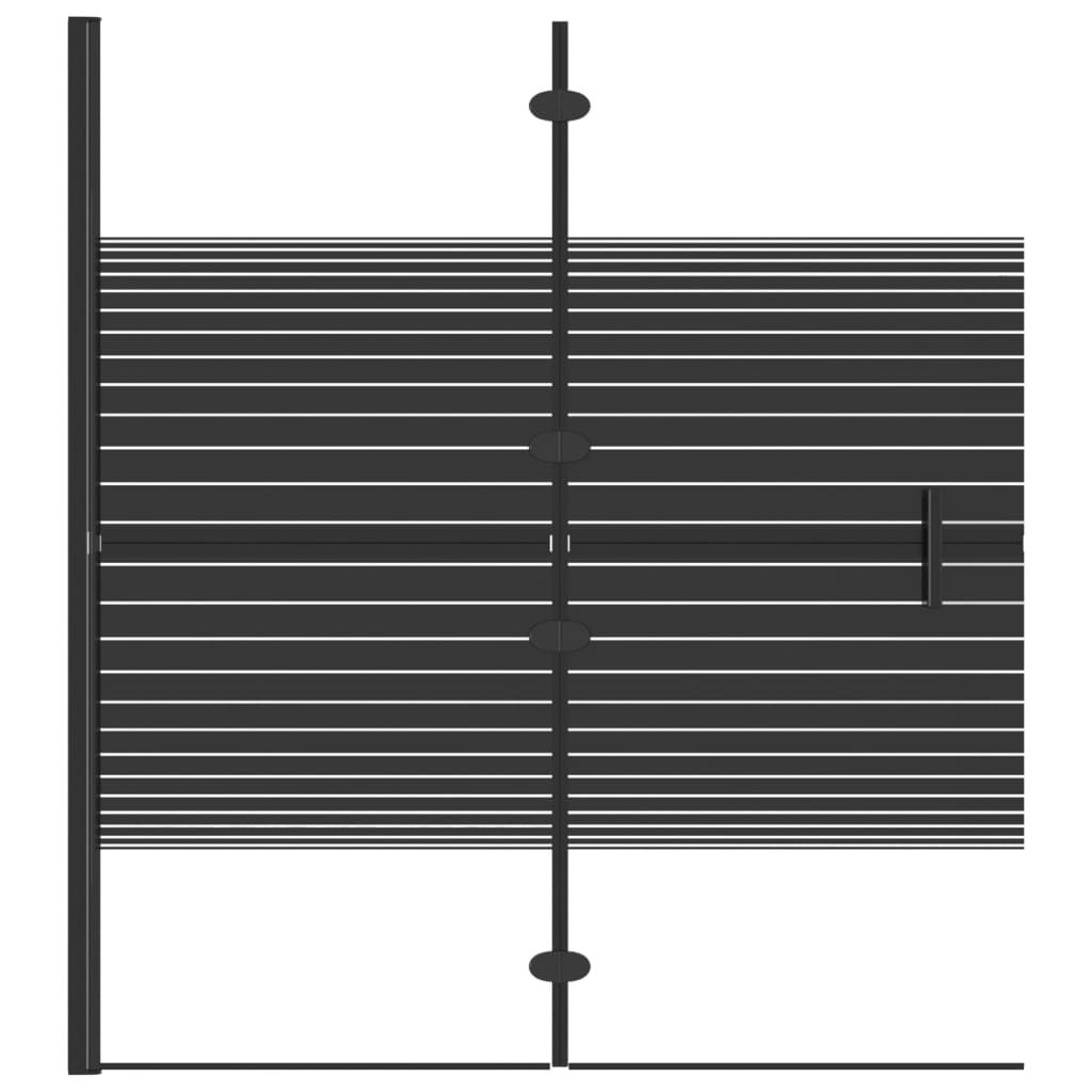 Bidaxl duschkabeln Collapsible 120x140 cm ESG Black