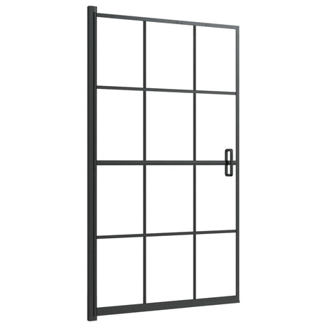 Vidaxl douchewand 80x140 cm esg zwart