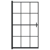 Vidaxl douchewand 80x140 cm esg zwart
