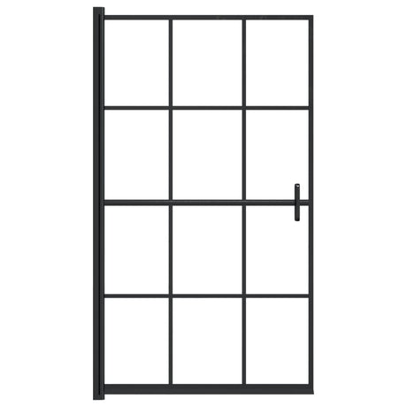 Vidaxl douchewand 80x140 cm esg zwart