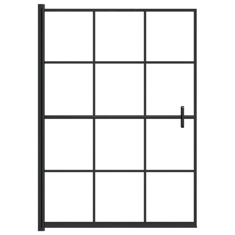 Vidaxl douchewand 100x140 cm esg zwart