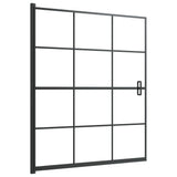 Vidaxl douchewand 116x140 cm esg zwart