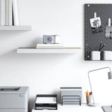 Vidaxl wandschap zwevend 60x23,5x3,8 cm mdf eikenkleurig en wit