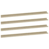 Vidaxl wandschappen 4 st 115x9x3 cm sonoma eikenkleurig