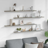 Vidaxl wandschappen 4 st 100x9x3 cm betongrijs
