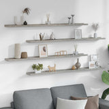 Vidaxl wandschappen 4 st 115x9x3 cm betongrijs