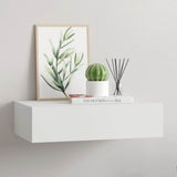 Vidaxl wandschap met lade 40x23,5x10 cm mdf wit