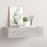 Vidaxl wandschap met lade 40x23,5x10 cm mdf betongrijs