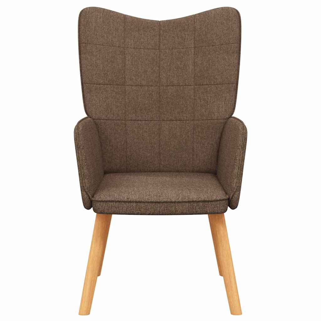Vidaxl relaxstoel stof bruin