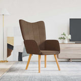 Vidaxl relaxstoel stof bruin