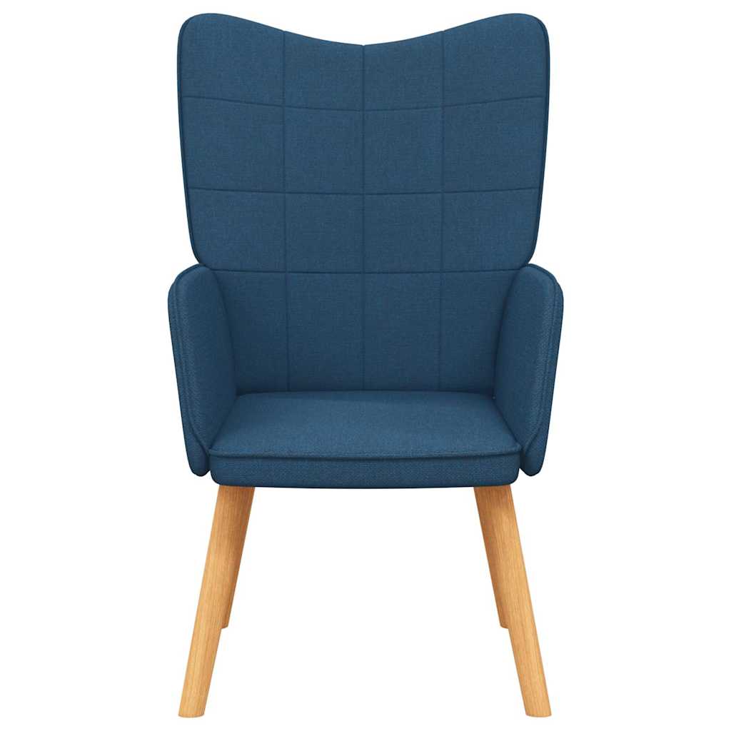 Vidaxl relaxstoel stof blauw