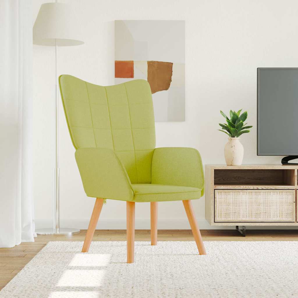 Vidaxl relaxstoel stof groen