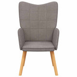 Vidaxl relaxstoel stof taupe