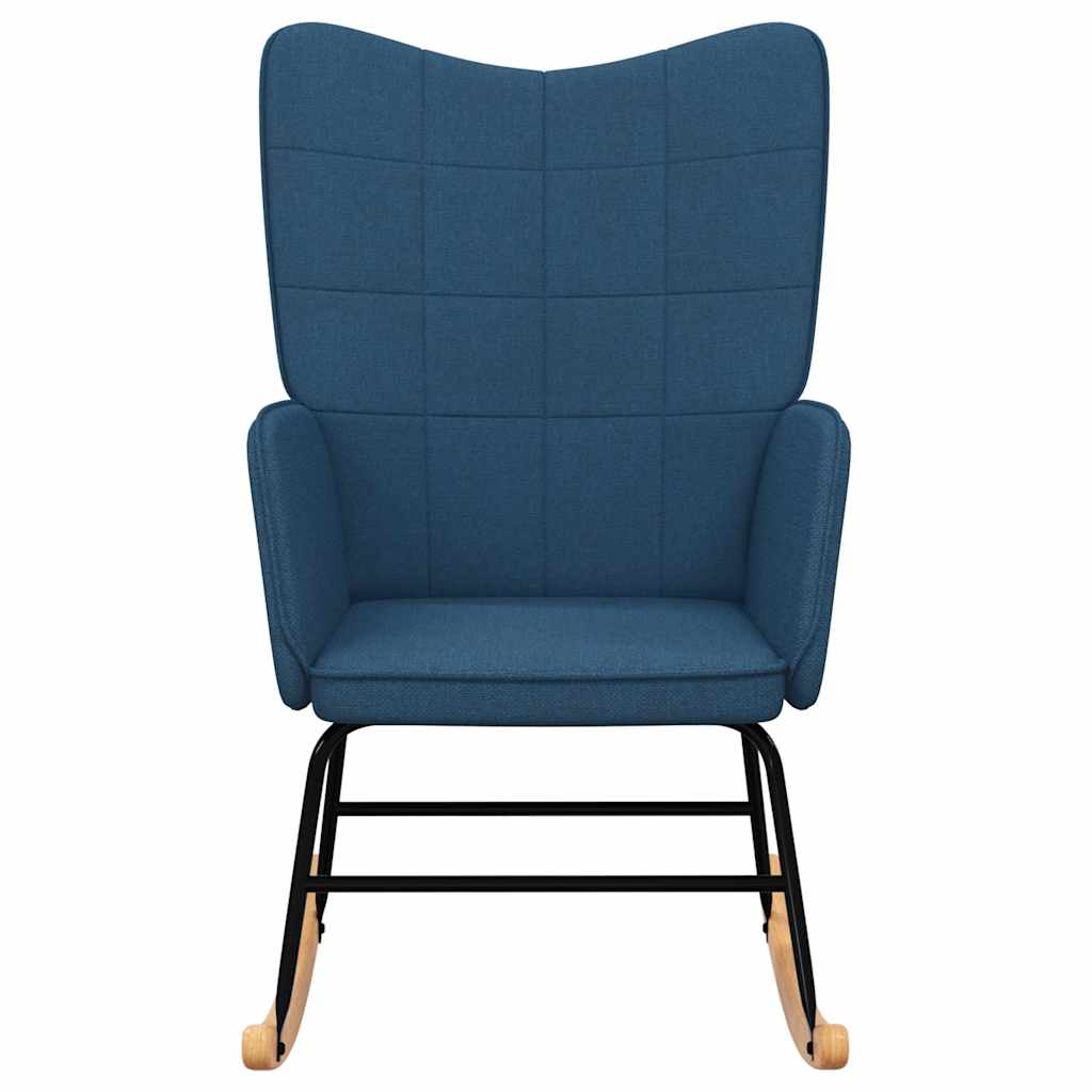 Vidaxl schommelstoel stof blauw