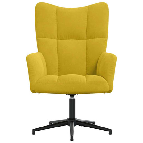 Vidaxl relaxstoel fluweel mosterdgeel