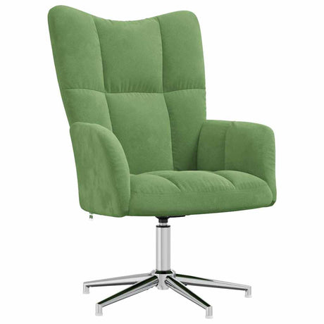 Vidaxl relaxstoel fluweel lichtgroen