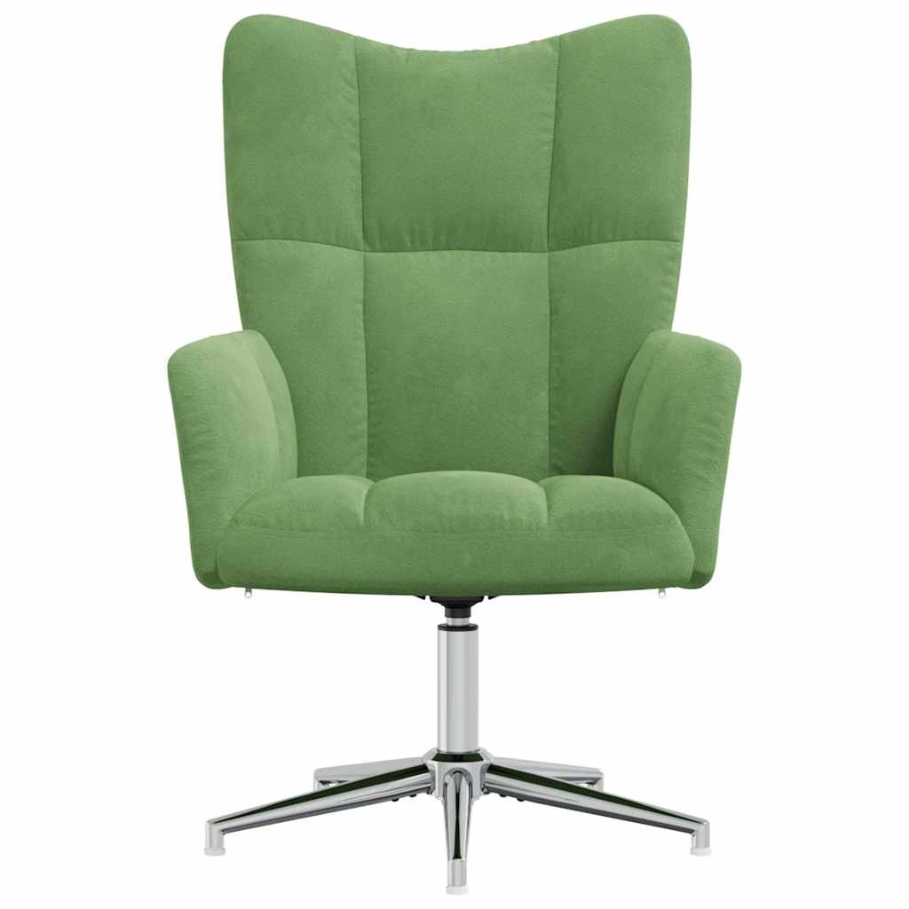 Vidaxl relaxstoel fluweel lichtgroen
