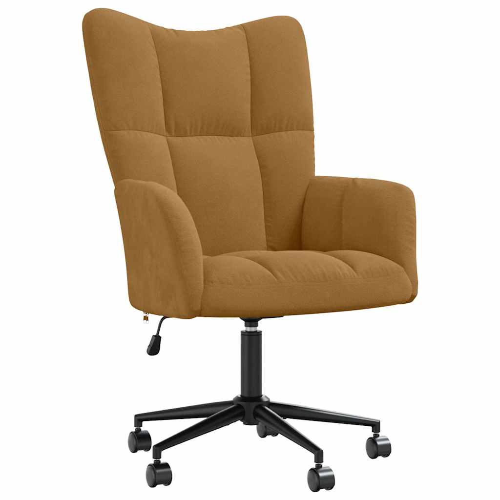 Vidaxl relaxstoel fluweel bruin