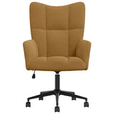 Vidaxl relaxstoel fluweel bruin