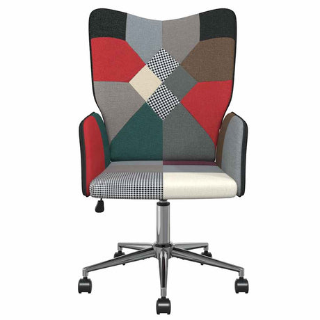 Vidaxl relaxstoel patchwork stof