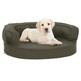 Vidaxl Dog Bed ergonomisk lin-utseende 60x42 cm mørk grå