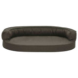 Vidaxl dog bed ergonomic linen-look 75x53 cm dark gray