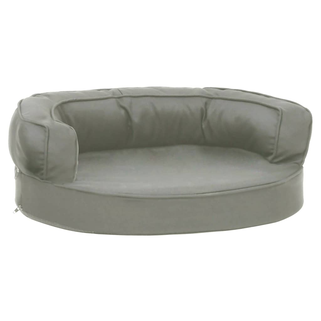 Vidaxl cama para perros lino ergonómico look 60x42 cm gris