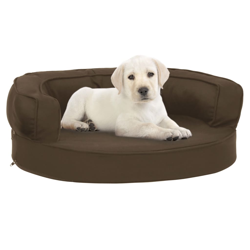 Vidaxl Chien lit ergonomique-Look 60x42 cm brun