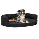 Vidaxl Dog Letto di lino ergonomico 75x53 cm nero