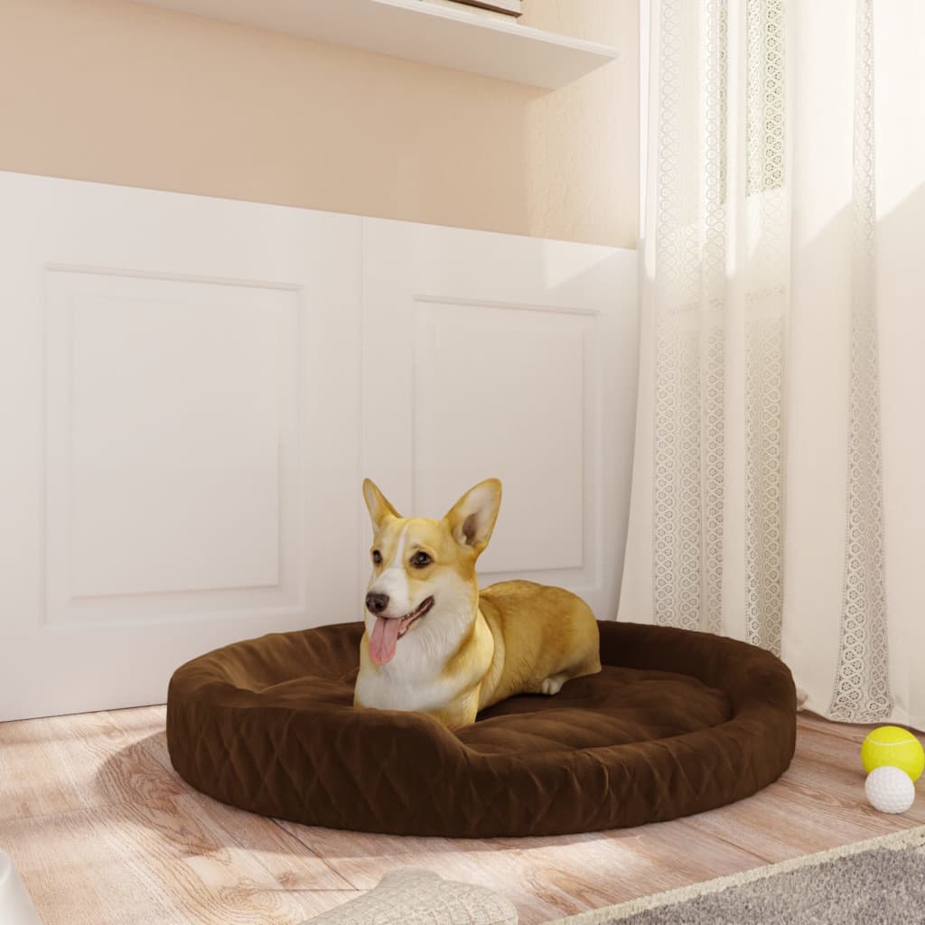 Vidaxl Hond Basket 70X55x23 cm Plush Brown