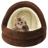 Vidaxl Cat Basket 40x40x35 cm brun og fløde -farvet