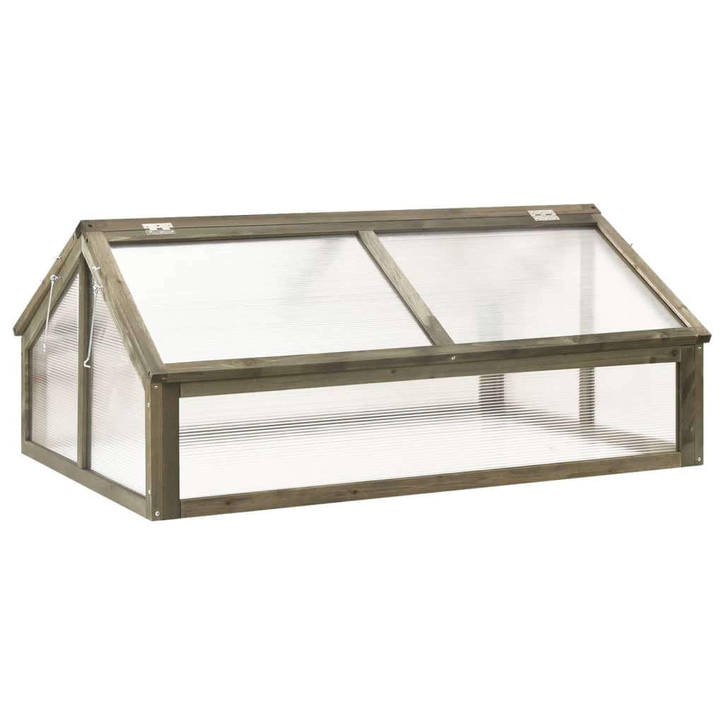 Vidaxl greenhouse 114x80x50 cm Vurenhout Gray