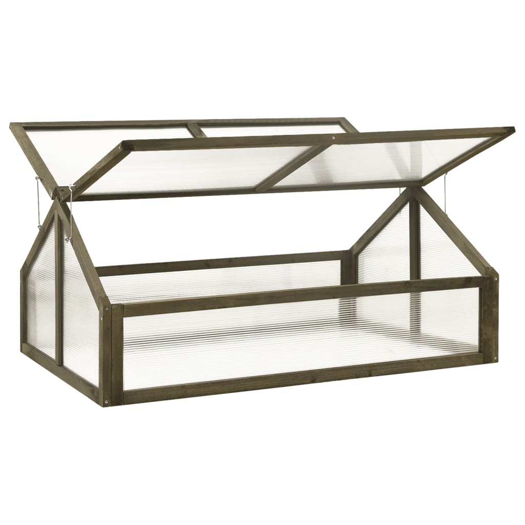 Vidaxl greenhouse 114x80x50 cm Vurenhout Gray