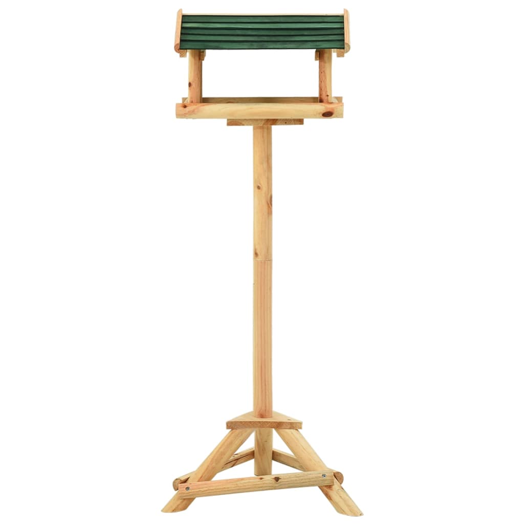 Alimentation des oiseaux Vidaxl avec du bois solide de 37x28x100 cm standard