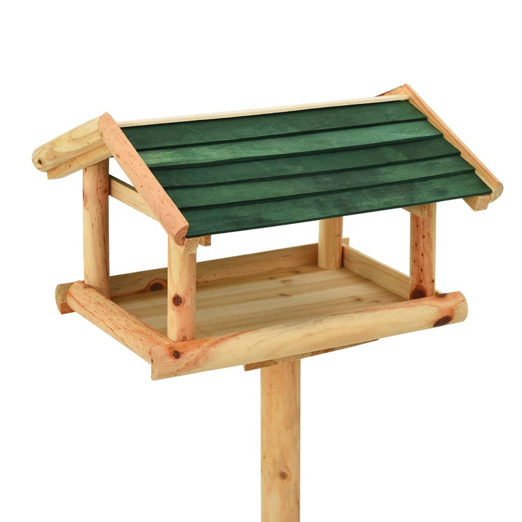 Alimentation des oiseaux Vidaxl avec du bois solide de 37x28x100 cm standard