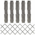 Vidaxl tuinlatwerken 5 st 180x60 cm massief vurenhout grijs