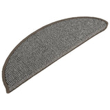 Mattes d'escalier vidaxl 15 st 56x17x3 cm gris