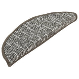 Vidaxl Stair Mats 15 St 56x17x3 cm Anthracite -farget