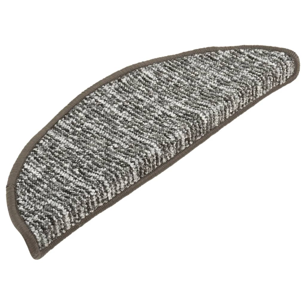 Vidaxl stair mats 15 st 65x21x4 cm anthracite -colored