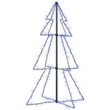 Vidaxl kegelkerstboom 160 led's binnen en buiten 78x120 cm