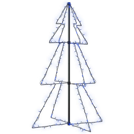 Vidaxl kegelkerstboom 160 led's binnen en buiten 78x120 cm