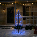 Vidaxl kegelkerstboom 160 led's binnen en buiten 78x120 cm