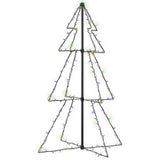 Vidaxl kegelkerstboom 160 led's binnen en buiten 78x120 cm
