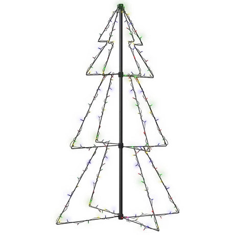 Vidaxl kegelkerstboom 160 led's binnen en buiten 78x120 cm