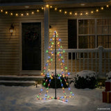 Vidaxl kegelkerstboom 160 led's binnen en buiten 78x120 cm